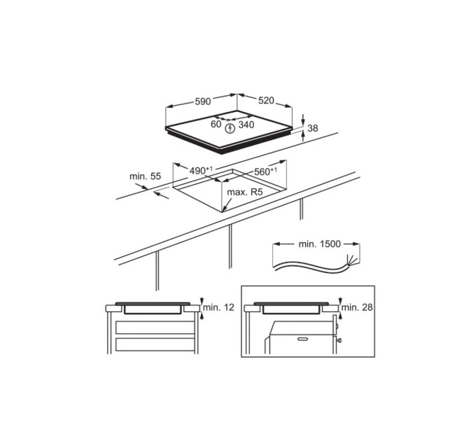 Варочна поверхня Electrolux EHF6343FOK