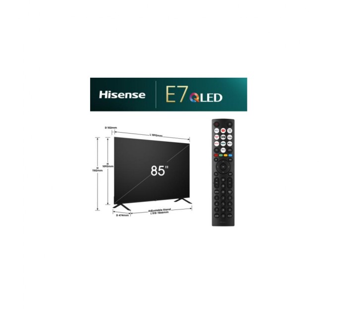 Телевізор Hisense 85E7NQ