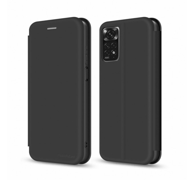 Чохол до мобільного телефона MakeFuture Xiaomi Redmi Note 11 Flip (Soft-Touch PU) Black (MCP-XRN11BK)