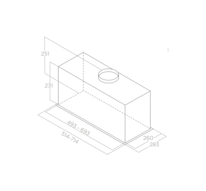 Витяжка кухонна Elica CT23 BL MAT/A/52