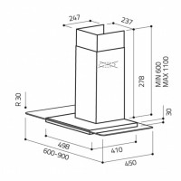 Витяжка кухонна Elica FLAT GLASS IX A/60