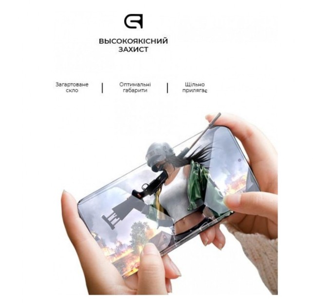 Скло захисне Armorstandart Full Glue HD Samsung A24 4G (A245) Black (ARM68005)