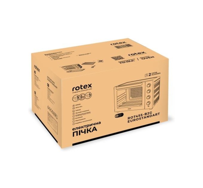 Електропіч Rotex ROT455-B2G EUROSTANDART