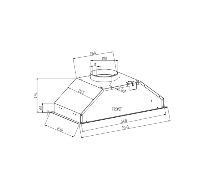 Витяжка кухонна Interline SMART S IX A/60/T