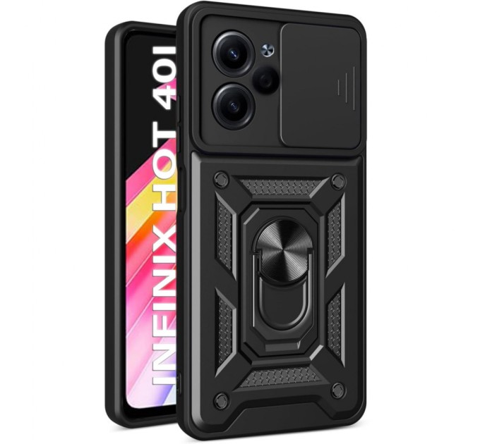 Чохол до мобільного телефона BeCover Military Infinix Hot 40i (X6528B) Black (710673)