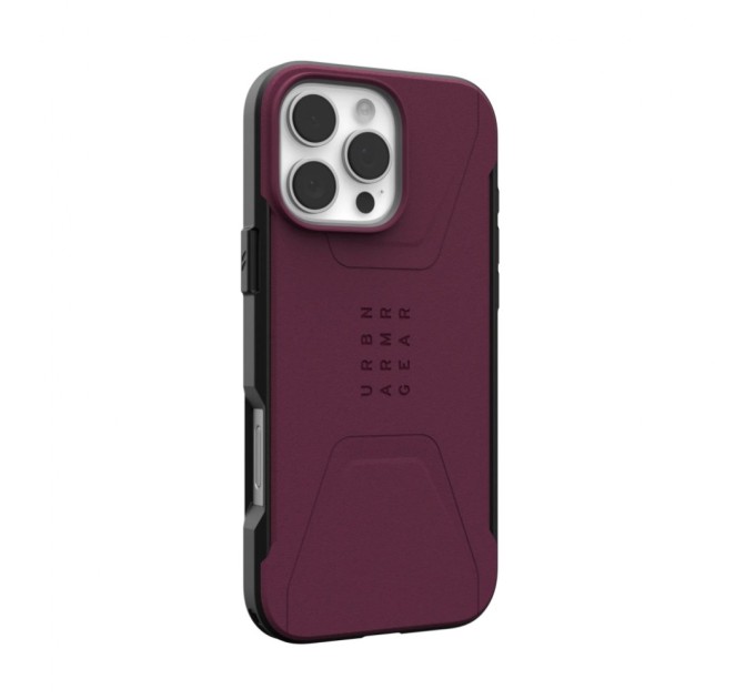 Чохол до мобільного телефона UAG iPhone 16 Pro Max Civilian Magsafe Bordeaux (114445119049)