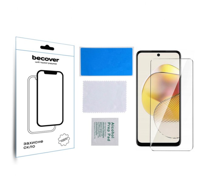 Скло захисне BeCover Motorola Moto G73 3D Crystal Clear Glass (709738)