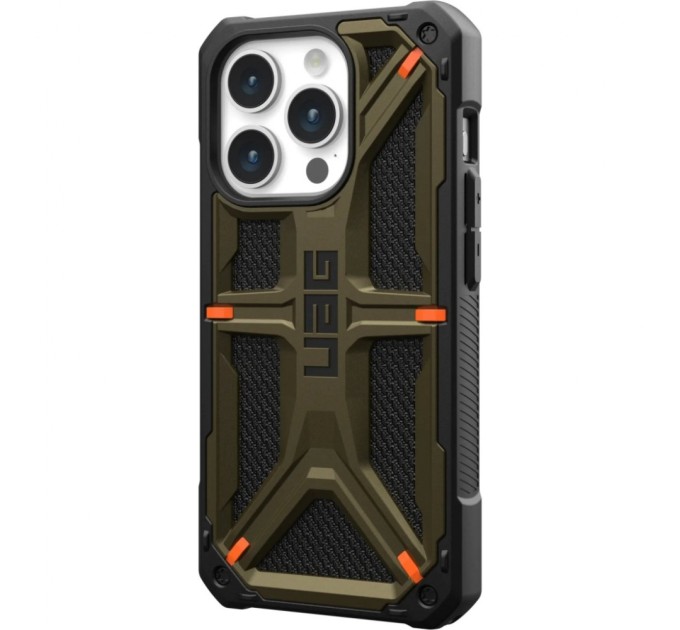 Чохол до мобільного телефона UAG Apple iPhone 15 Pro Monarch, Kevlar Elemental Green (11427811397B)