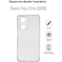 Чохол до мобільного телефона BeCover Anti-Shock Tecno Pop 6 Pro (BE8) Clear (709835)