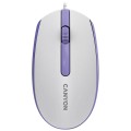 Мишка Canyon M-10 USB White Lavender (CNE-CMS10WL)