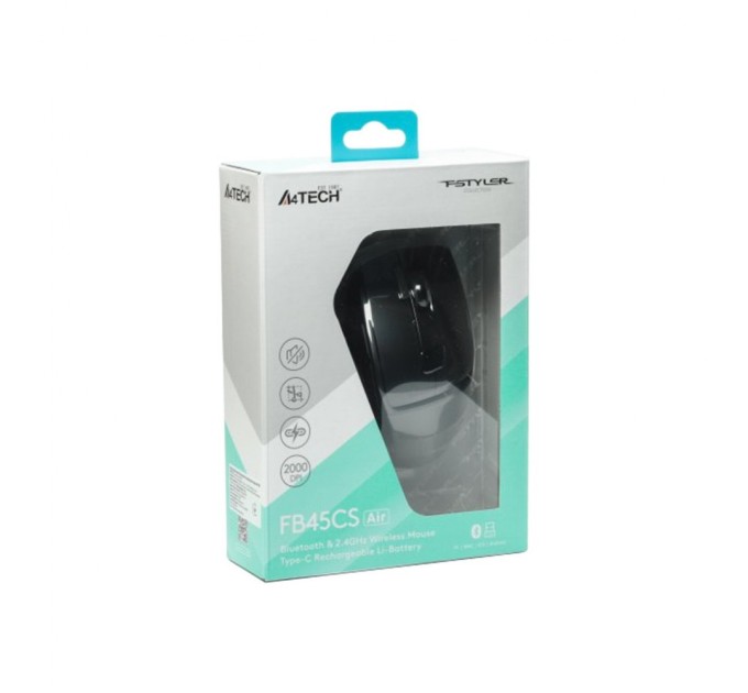 Мишка A4Tech FB45CS Air Bluetooth/Wireless Stone Grey (4711421993074)