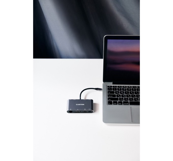 Концентратор Canyon 8-in-1 USB-C (CNS-TDS14)