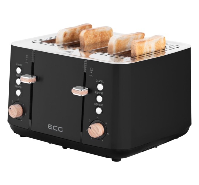 Тостер ECG ST 4768 Timber Black