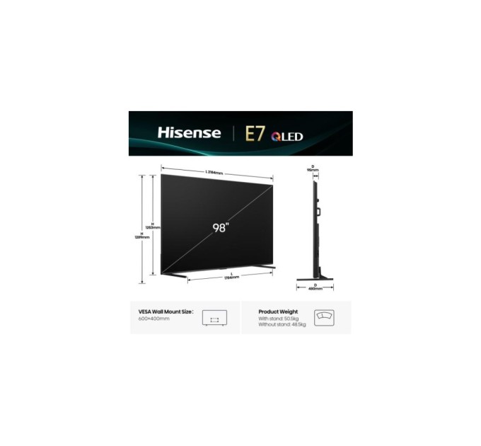 Телевізор Hisense 98E7Q
