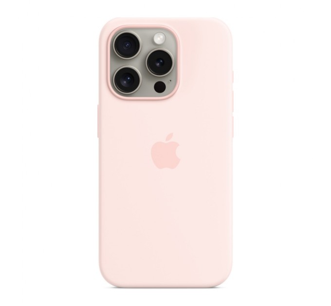 Чохол до мобільного телефона Apple iPhone 15 Pro Silicone Case with MagSafe Light Pink (MT1F3ZM/A)