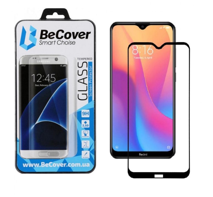 Скло захисне BeCover Xiaomi Redmi 8A Black (704160)