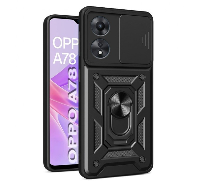 Чохол до мобільного телефона BeCover Military Oppo A78 4G Black (710711)