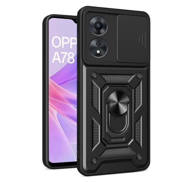 Чохол до мобільного телефона BeCover Military Oppo A78 4G Black (710711)