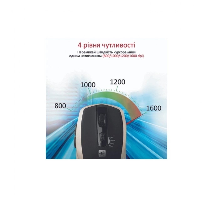 Мишка Promate Breeze Wireless Gold (breeze.gold)