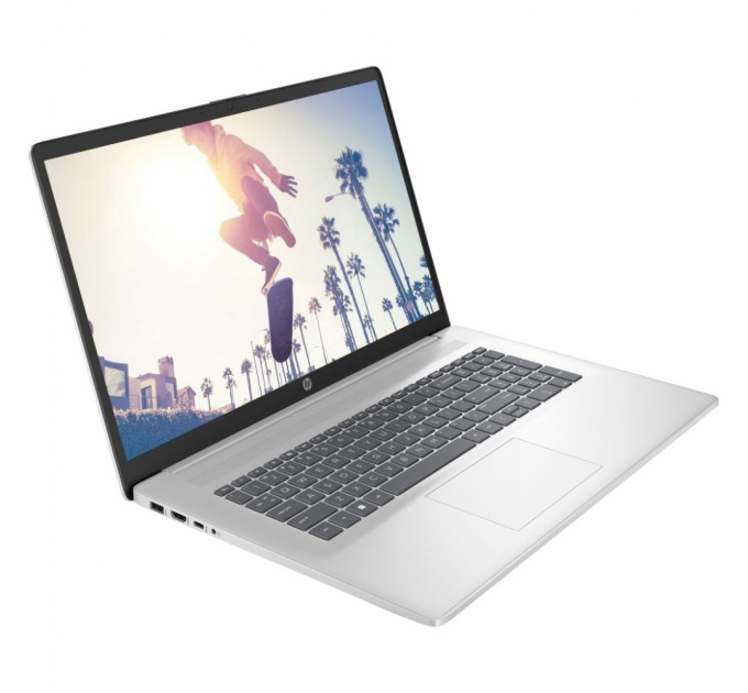 Ноутбук HP HP 17-cn3030ua 17.3" FHD IPS, 300n/i3-N305 (3.8)/8Gb/SSD512Gb/ Intel UHD/DOS/Сріблястий (B0QT8EA)