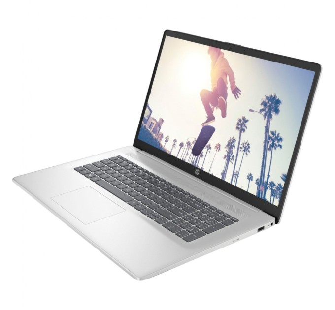 Ноутбук HP HP 17-cn3030ua 17.3" FHD IPS, 300n/i3-N305 (3.8)/8Gb/SSD512Gb/ Intel UHD/DOS/Сріблястий (B0QT8EA)