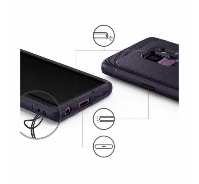 Чохол до мобільного телефона Ringke Onyx Samsung Galaxy S9 Plum Violet (RCS4418)