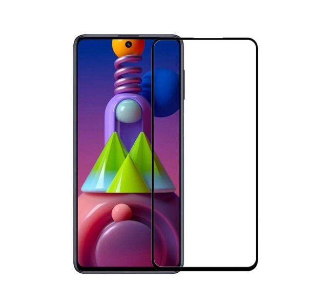 Стекло защитное PowerPlant Full screen Samsung Galaxy M51, Black (GL609215)