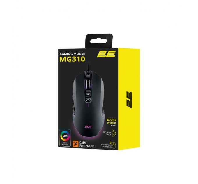 Мишка 2E MG310 LED USB Black (2E-MG310UB)