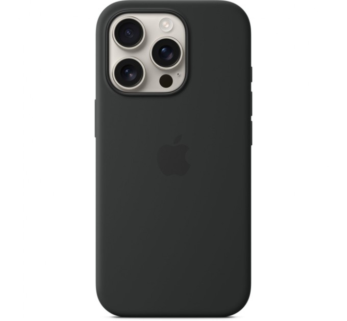 Чохол до мобільного телефона Apple iPhone16 Pro Silicone Case with MagSafe - Black (MYYJ3ZM/A)