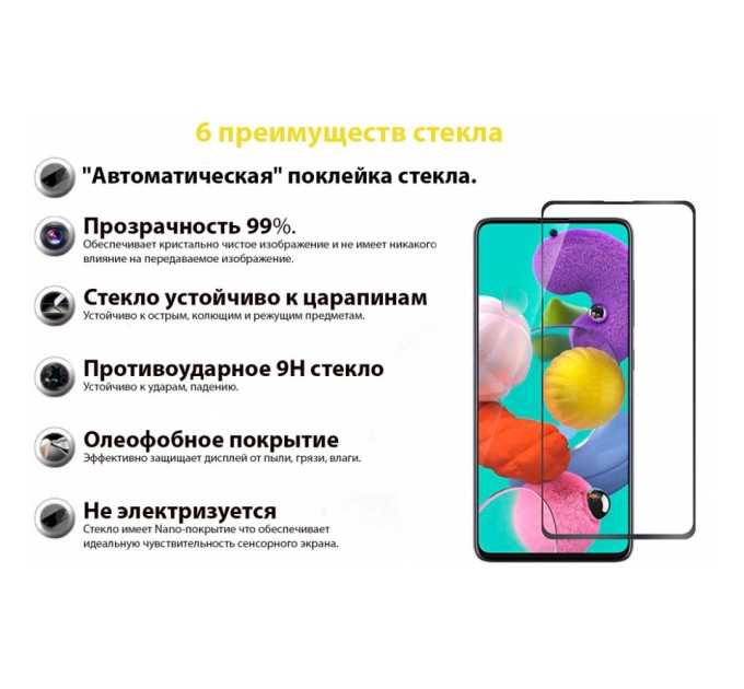 Скло захисне BeCover Samsung Galaxy M52 SM-M526 Black (706905)