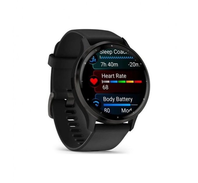 Смарт-годинник Garmin Venu 3, Black + Slate, GPS (010-02784-01)