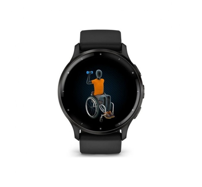 Смарт-годинник Garmin Venu 3, Black + Slate, GPS (010-02784-01)