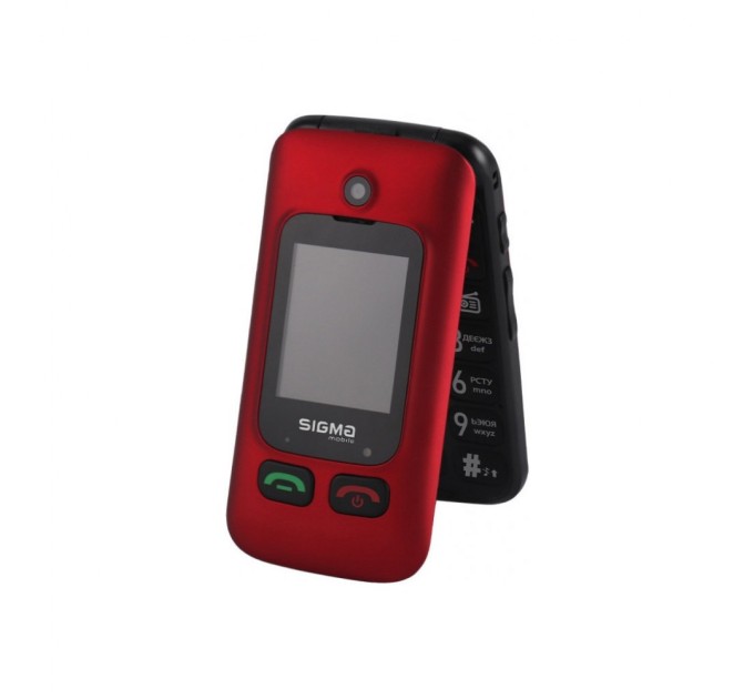 Мобільний телефон Sigma Comfort 50 Shell Duo Type-C Red Black (4827798212516)