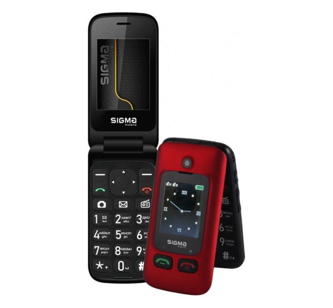 Мобільний телефон Sigma Comfort 50 Shell Duo Type-C Red Black (4827798212516)