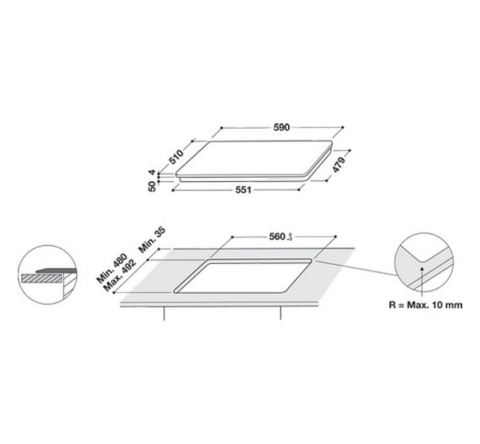 Варочная поверхность Whirlpool WLS2760BFS