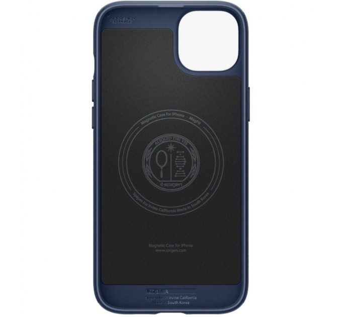 Чохол до мобільного телефона Spigen Apple iPhone 15 Plus Mag Armor MagFit Navy Blue (ACS06672)