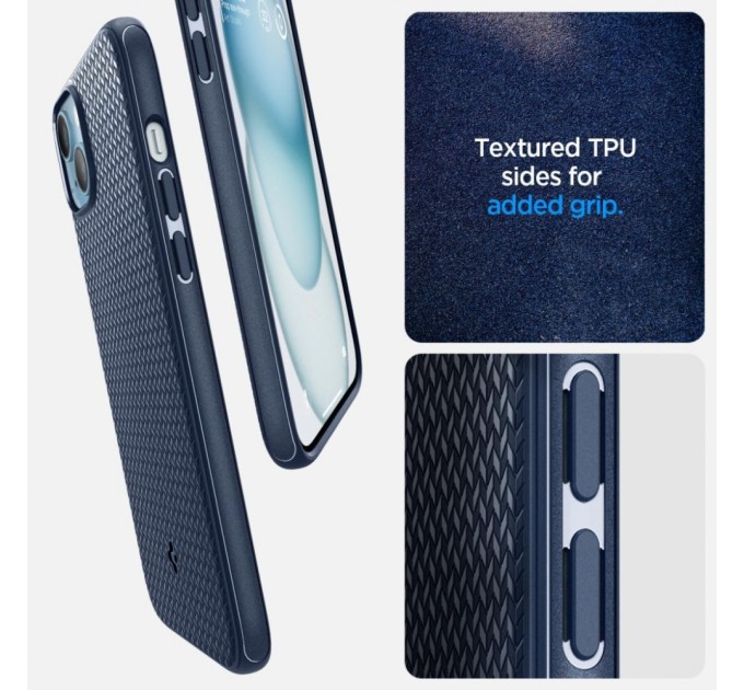 Чохол до мобільного телефона Spigen Apple iPhone 15 Plus Mag Armor MagFit Navy Blue (ACS06672)