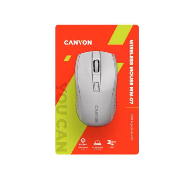 Мышка Canyon MW-7 Wireless White (CNE-CMSW07W)