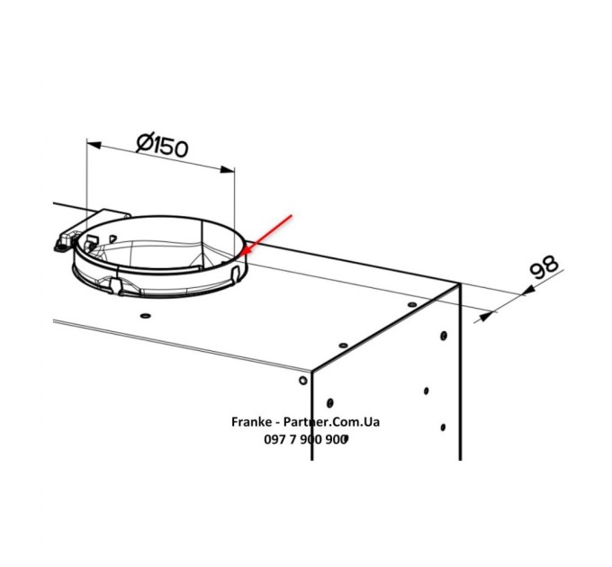 Вытяжка кухонная Franke Box Flush EVO FBFE BK MATT A70 (305.0665.365)