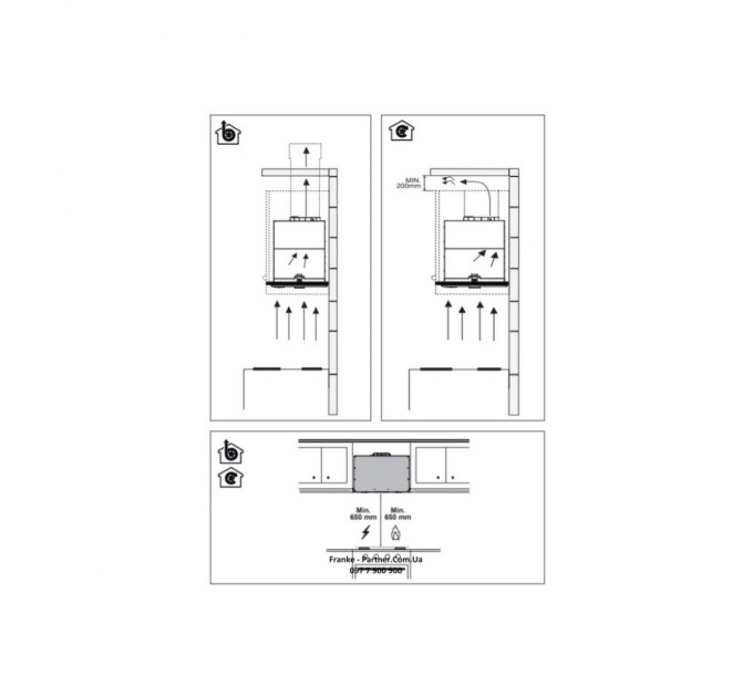 Вытяжка кухонная Franke Box Flush EVO FBFE BK MATT A70 (305.0665.365)