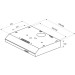 Витяжка кухонна Pyramida UX 60 (380) B WH