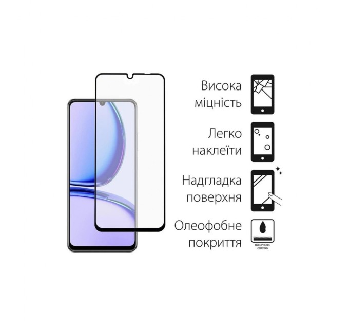 Чохол до мобільного телефона Dengos Kit for Realme C51 case + glass (Mint) (DG-KM-61)