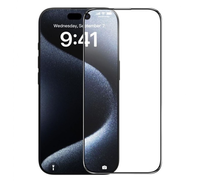 Скло захисне BeCover Apple iPhone 16 Plus Black (712123)