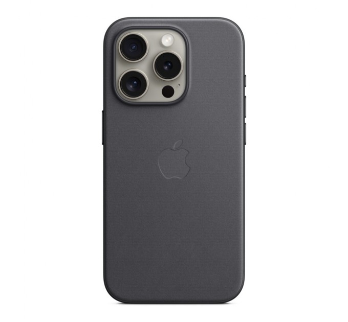 Чохол до мобільного телефона Apple iPhone 15 Pro FineWoven Case with MagSafe Black (MT4H3ZM/A)