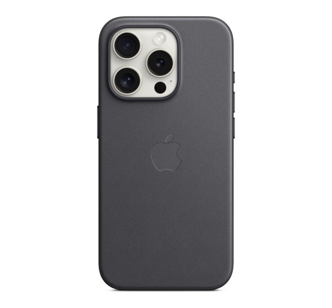 Чохол до мобільного телефона Apple iPhone 15 Pro FineWoven Case with MagSafe Black (MT4H3ZM/A)