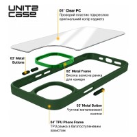 Чохол до мобільного телефона Armorstandart UNIT2 Apple iPhone 15 Green (ARM69968)