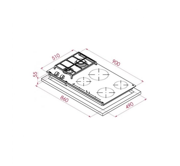 Варочна поверхня Teka JZC 96324 ABN BK 112570150