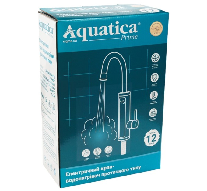 Проточний водонагрівач AQUATICA s92 3.3кВт для ванн (9792203)