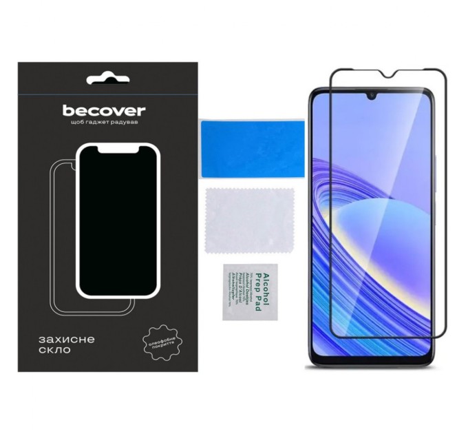 Скло захисне BeCover TCL 40 SE (T610K2) Black (711380)