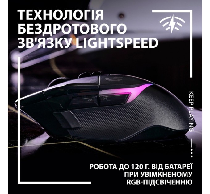 Мишка Logitech G502 X Plus Wireless Black (910-006162)